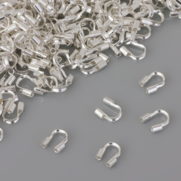 Końcówki do linek skobelki srebrne 5mm