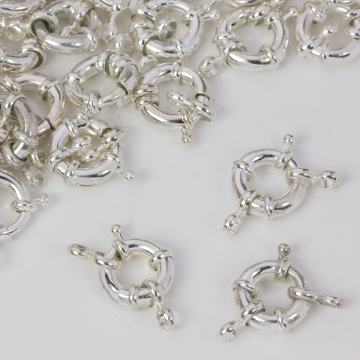 Zapięcie ozdobne federing w kolorze srebrnym 13mm