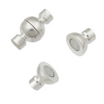Zapięcie magnetyczne kulka z końcówkami 24x13mm