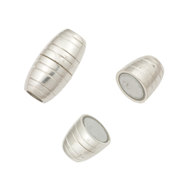 Zapięcie magnetyczne oliwka nacinana 22x12mm