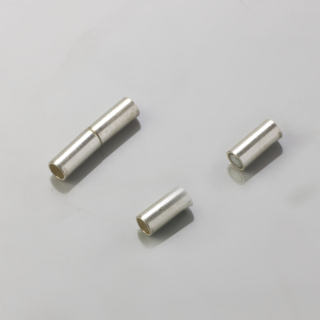 Zapięcie magnetyczne rurki srebrny 4mm