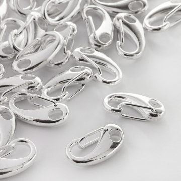 Karabińczyk w kolorze srebrnym 20mm