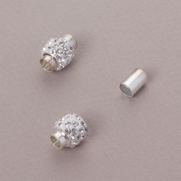 Zapięcie magnetyczne z kryształkami crystal 5mm