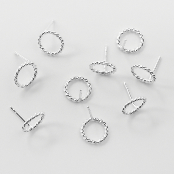 Baza kolczyka kółko skręcane AG925 10,5mm