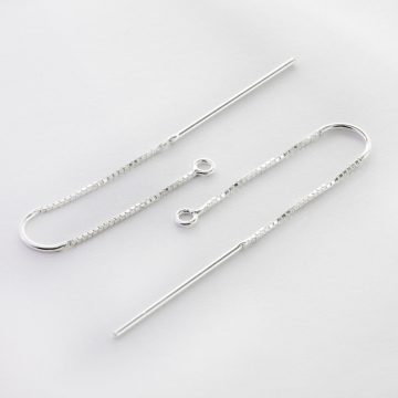 Baza kolczyka U z łańcuszkiem i sztyftem AG925 5,5cm