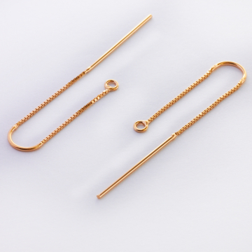 Baza kolczyka U z łańcuszkiem i sztyftem AG925 5,5cm