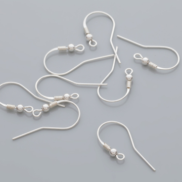 Srebrne bigle ze sprężynką 26mm, próba Ag925