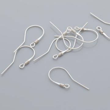 Srebrne bigle ze sprężynką 23mm, próba Ag925