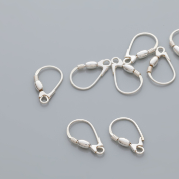 Srebrne bigle zamykane z oliwką AG 925 18mm