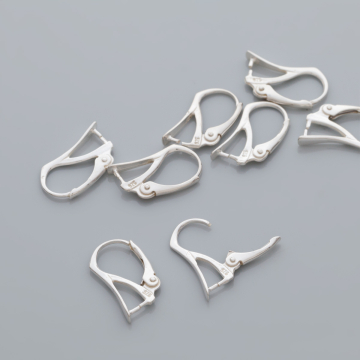 Srebrne bigle angielskie zamykane do kamieni AG925 18mm