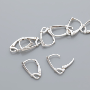 Srebrne bigle angielskie diamentowe AG925 18mm