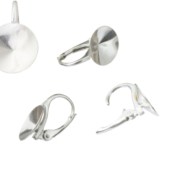 Srebrne bigle angielskie do rivoli AG925 10mm