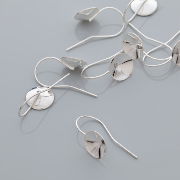 Srebrne bigle do wklejania rivoli AG925 10mm