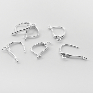 Srebrne bigle zamykane delikatatne AG925 18mm