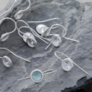 Srebrne bigle otwarte do rivoli AG925 8,5mm