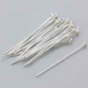 Srebrne szpilki z płaską główką AG925 30x0,7mm