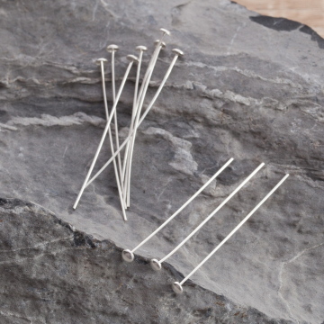 Szpilki srebrne talerzyki AG925 40x0,6mm