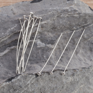 Szpilki srebrne talerzyki AG925 50x0,6mm