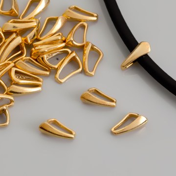 Krawatka diamentowa AG925 pozłacana 10mm