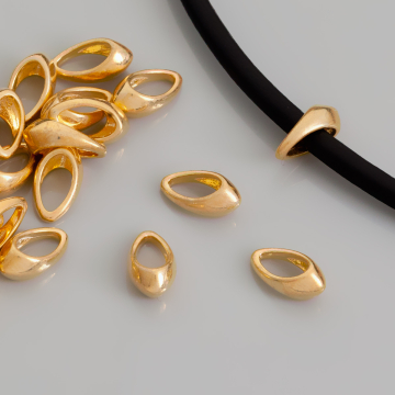 Krawatka zamknięta, AG 925 pozłacana 10mm