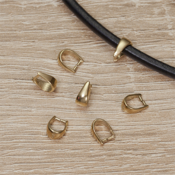 Srebrna, pozłacana krawatka do kamieni AG925 7,5mm