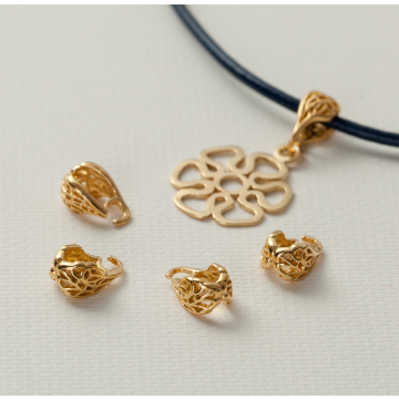 Srebrna krawatka ozdobna AG925 pozłacana 10,5mm