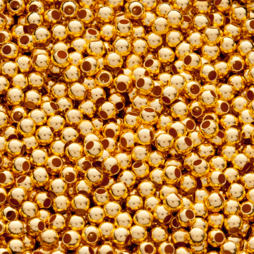 Kulki gładkie AG925 pozłacane 2,5mm