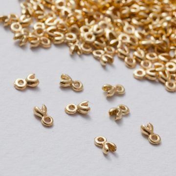 Końcówka mini łapaczka AG925 pozłacana 0.7 mm