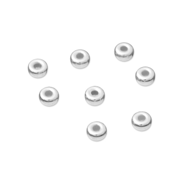 Srebrne oponki gładkie AG925 4mm