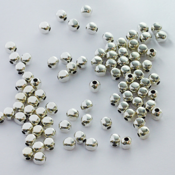 Srebrne kostki gładkie AG925 4,3mm