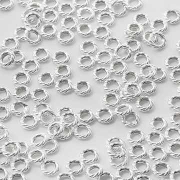 Srebrna przekładka kółko skręcane AG925 6mm