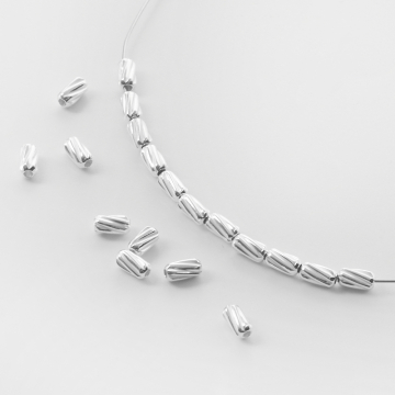 Srebrna przekładka walec skręcany AG925 3mm