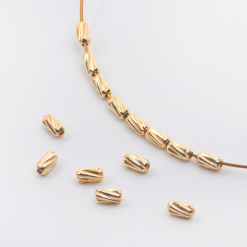 Srebrna przekładka walec skręcany AG925 pozłacany 3mm