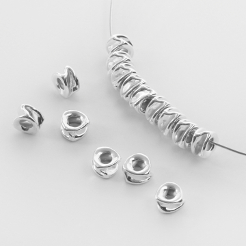 Srebrna przekładka dysk nacięty AG925 5mm