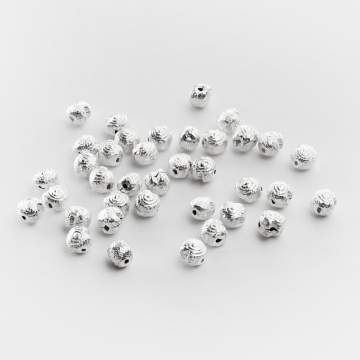 Srebrny koralik ślimak AG925 4mm