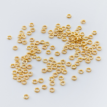 Srebrna przekładka kółko gładkie AG925 pozłacane 3mm