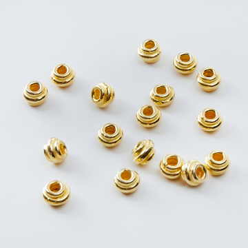 Srebrna przekładka ślimaczek AG925 pozłacana 6mm