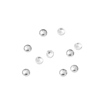 Srebrne czapeczki gładkie AG925 3mm