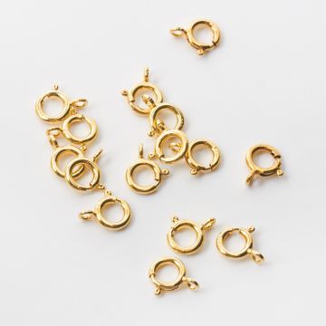 Srebrne zapięcie federing pozłacany 8mm