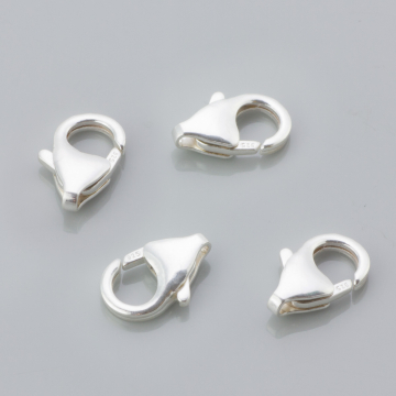 Srebrne zapięcie karabińczyk NTC AG925 12mm