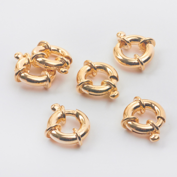 Srebrne zapięcie federing ozdobny AG925 pozłacane 19mm