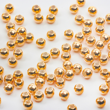 Srebrne zapięcie stoper do cienkich sznureczków AG925 pozłacane 6mm