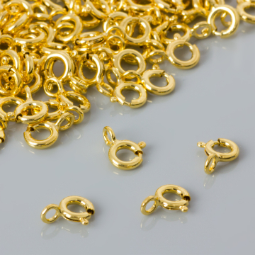 Srebrne zapięcie federing AG925 pozłacane 5mm