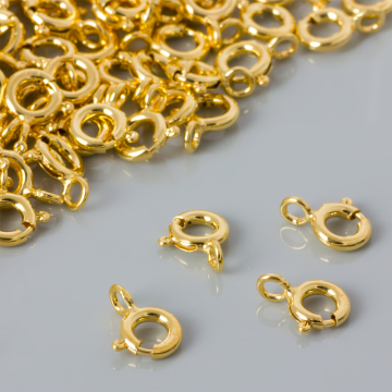 Srebrne zapięcie federing AG925 pozłacane 6mm