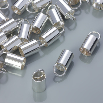 Srebrne końcówki do rzemieni AG925 6mm