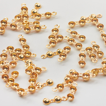 Srebrne łapaczki dziewczynki do linek AG925 pozłacane 4mm