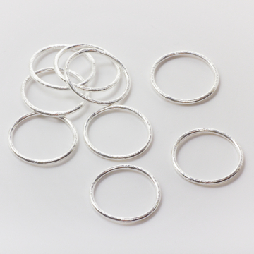 Srebrne kółko satynowe zamknięte AG925 20,5mm