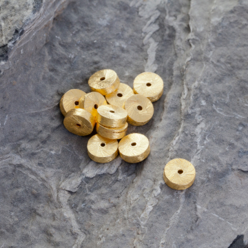 Srebrne kółko AG925 pozłacane 8mm