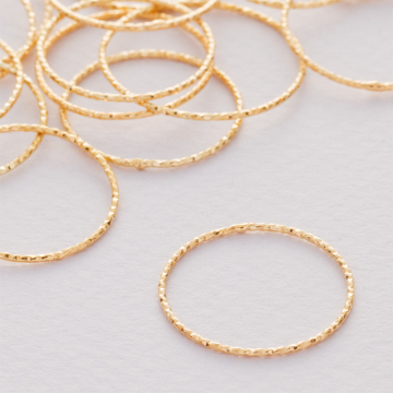 Srebrny łącznik  koło diamentowe AG925 złocone 20mm