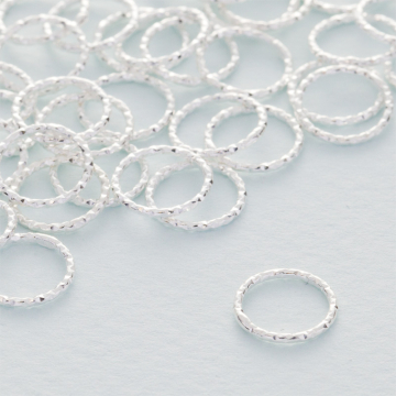 Srebrny łącznik  koło diamentowe AG925 10mm